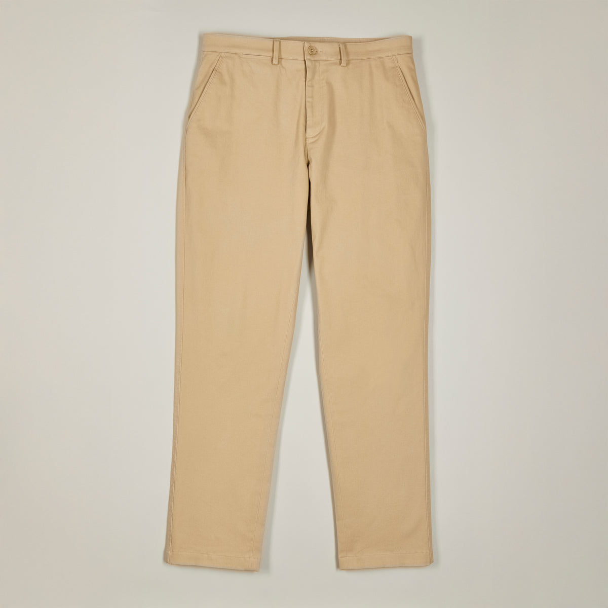 Flat Front Chino - Taupe - Front