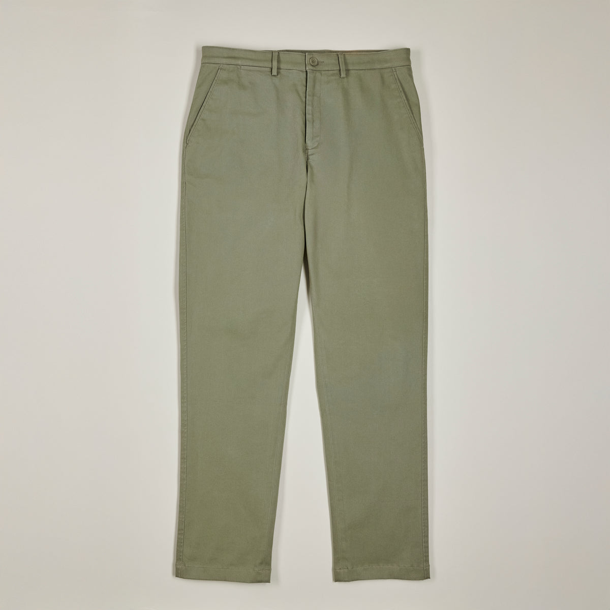 Flat Front Chino - Sage - Front