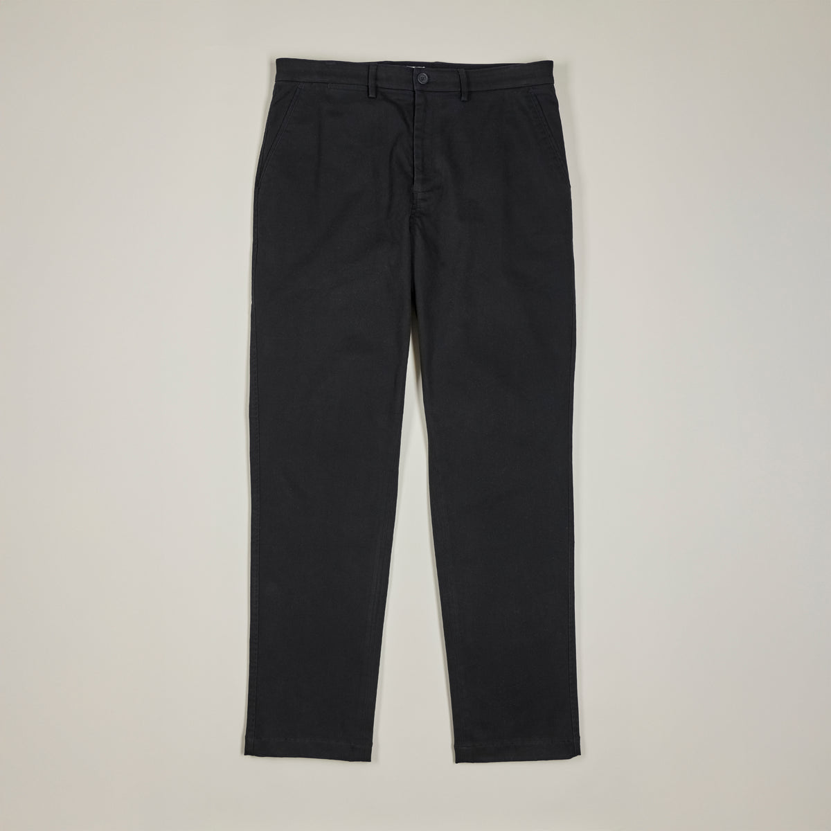 Flat Front Chino - Black - Front