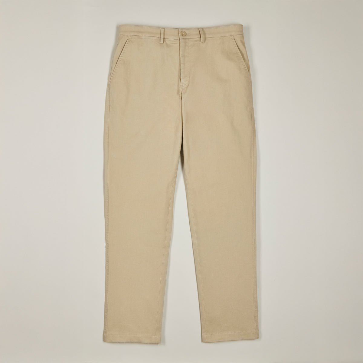 Flat Front Chino - Khaki - Front