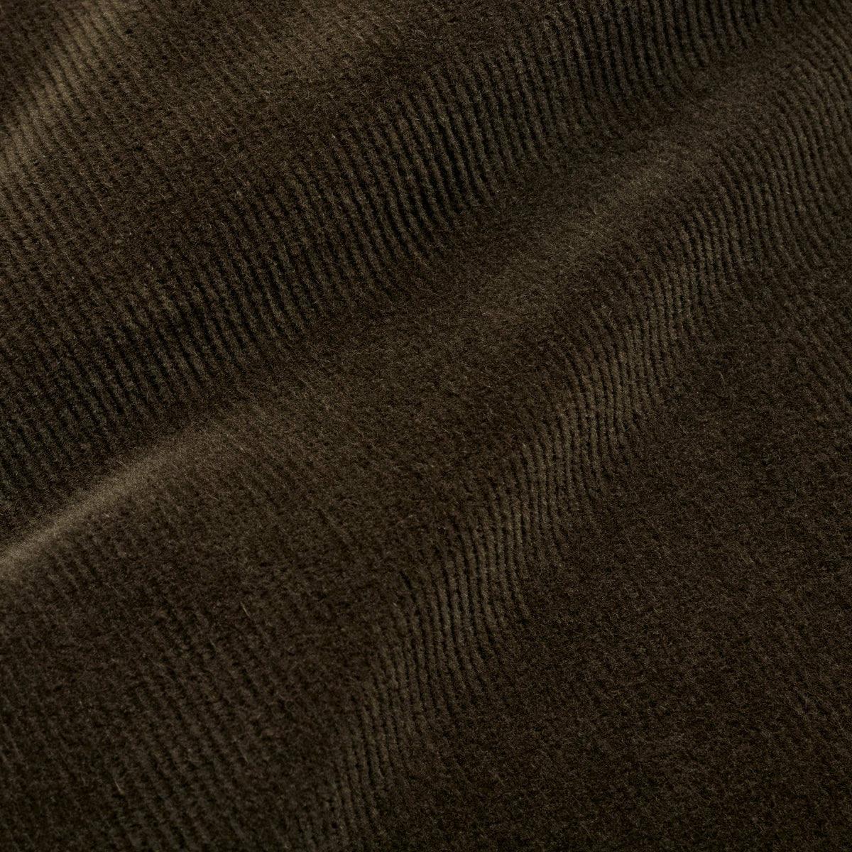 Corduroy Trousers - Dark Olive - Fabric Detail