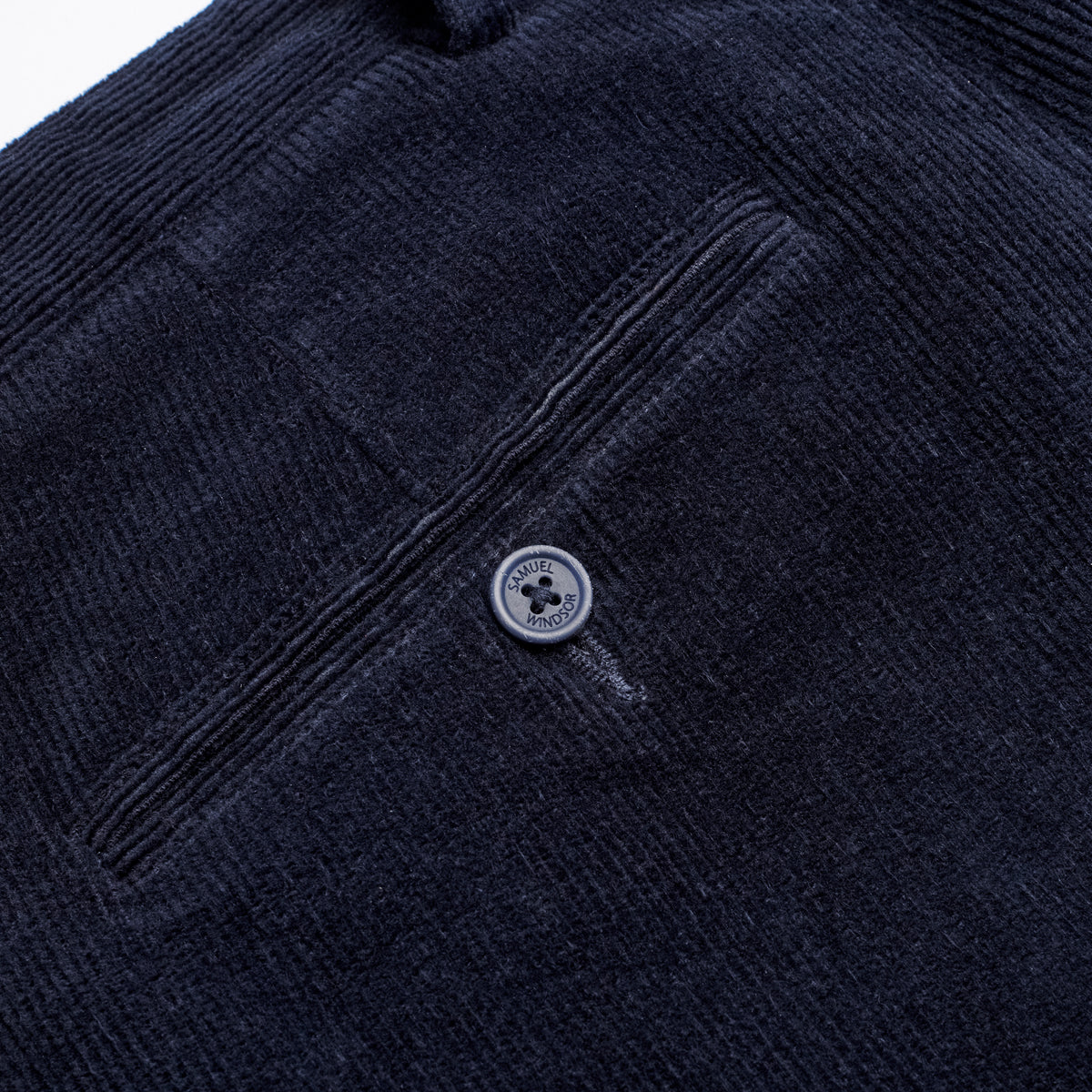 Corduroy Trousers - Navy - Pocket Detail