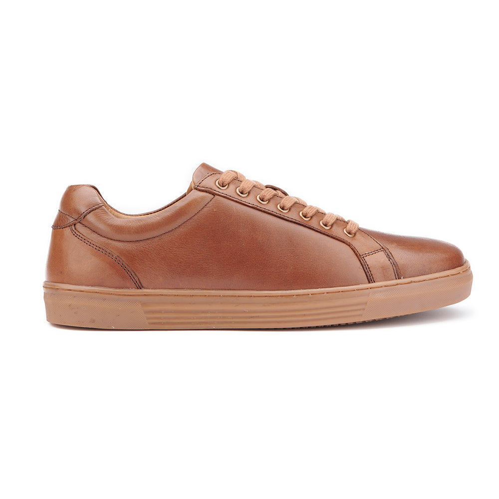 Leather Trainer - Brown