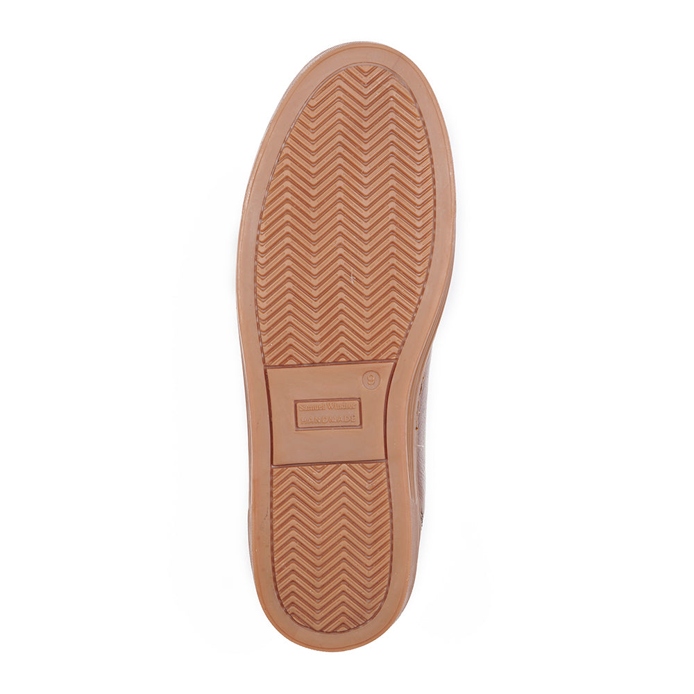 Leather Trainer - Brown