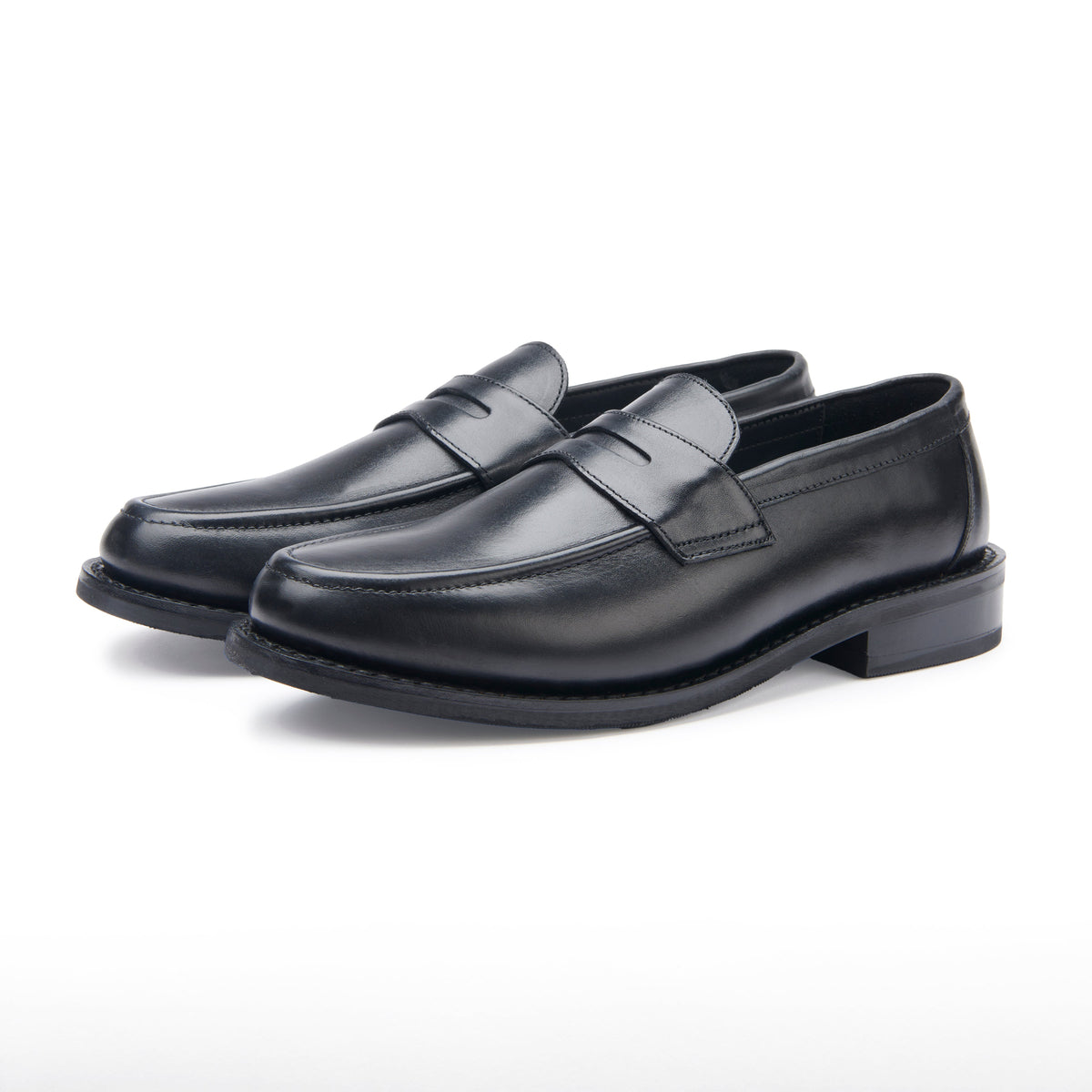 Penny Loafer - Black Rubber Sole (Regular Fit) - pair