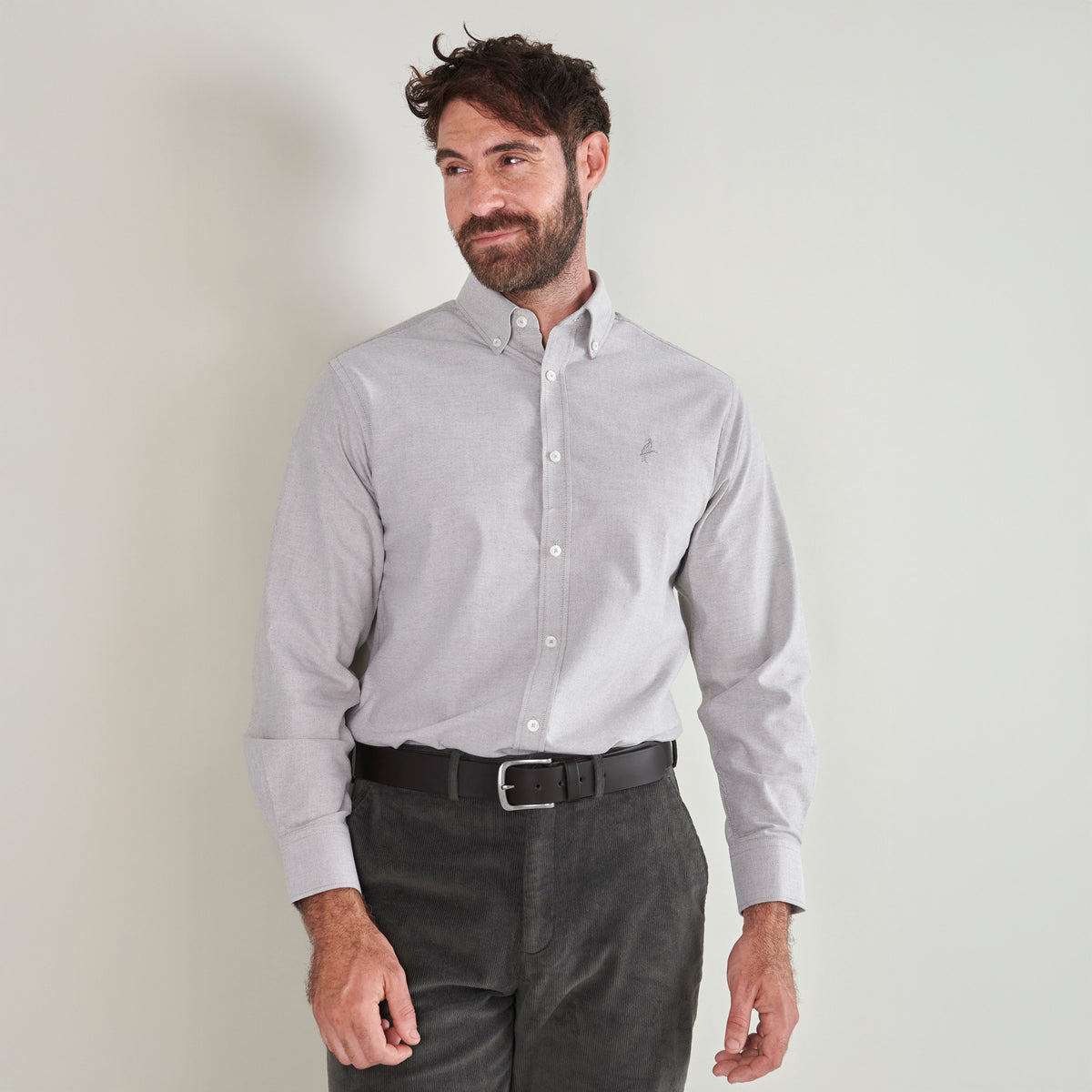 Oxford Shirt - Bark - Lifestyle Front