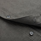 Moleskin Overshirt - Gunmetal - Buttons Detail
