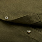 Moleskin Overshirt - Dark Olive - Buttons Detail
