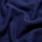 Quarter-Zip Knitted Jumper - Navy - Fabric Detail