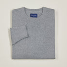 Crew Neck Jumper - Grey - Folded