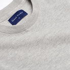 Crew Neck Jumper - Grey - Neckline Detail