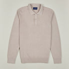 Knitted Polo - Taupe - Front