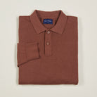 Knitted Polo - Chocolate - Folded