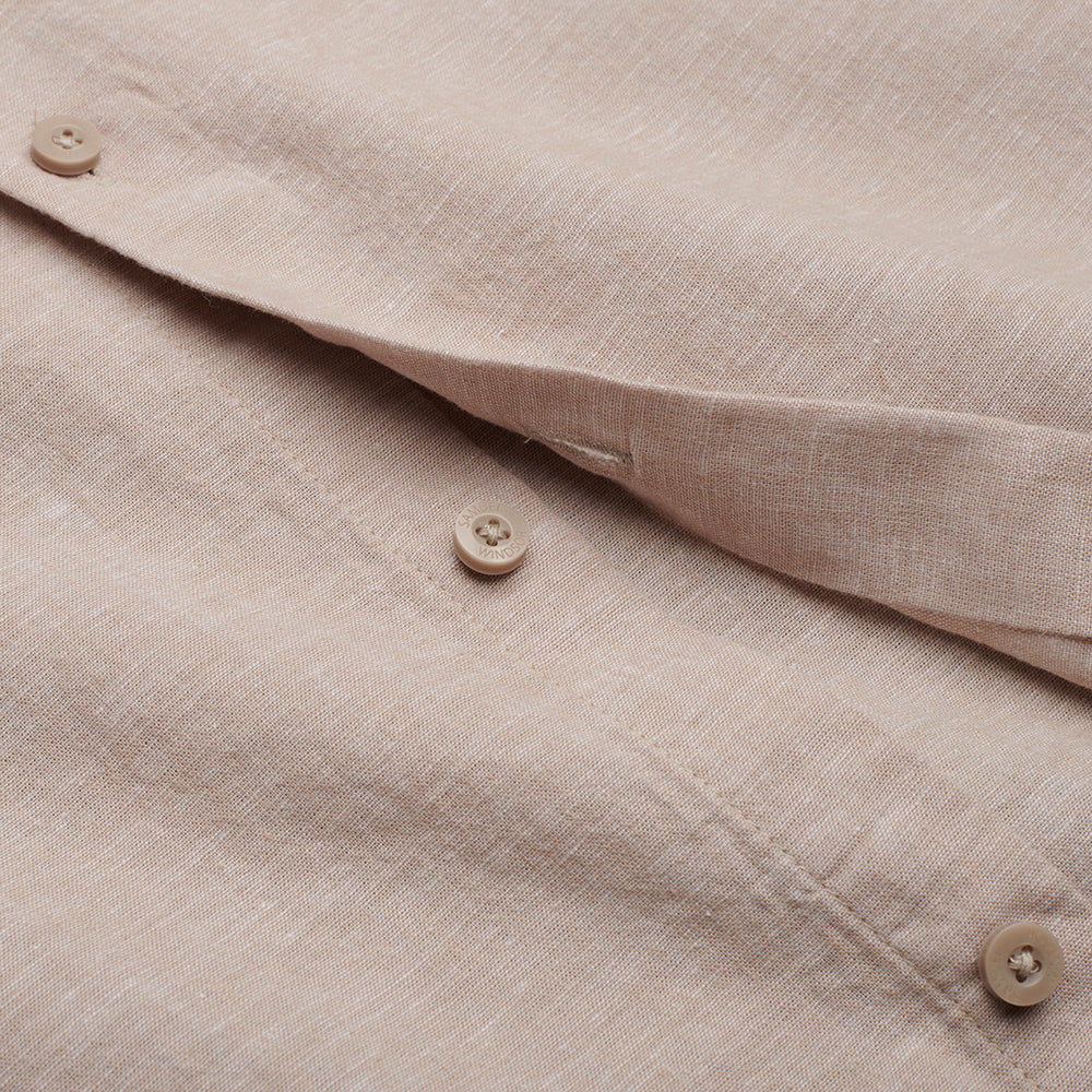 Linen Rich Shirt - Oatmeal – Samuel Windsor