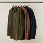 Corduroy Shirt - Dark Olive - Group Shot