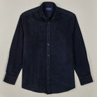 Corduroy Shirt - Navy - Front