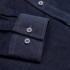 Corduroy Shirt - Navy - Sleeve Detail