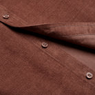 Corduroy Shirt - Dark Brown - Buttons Detail