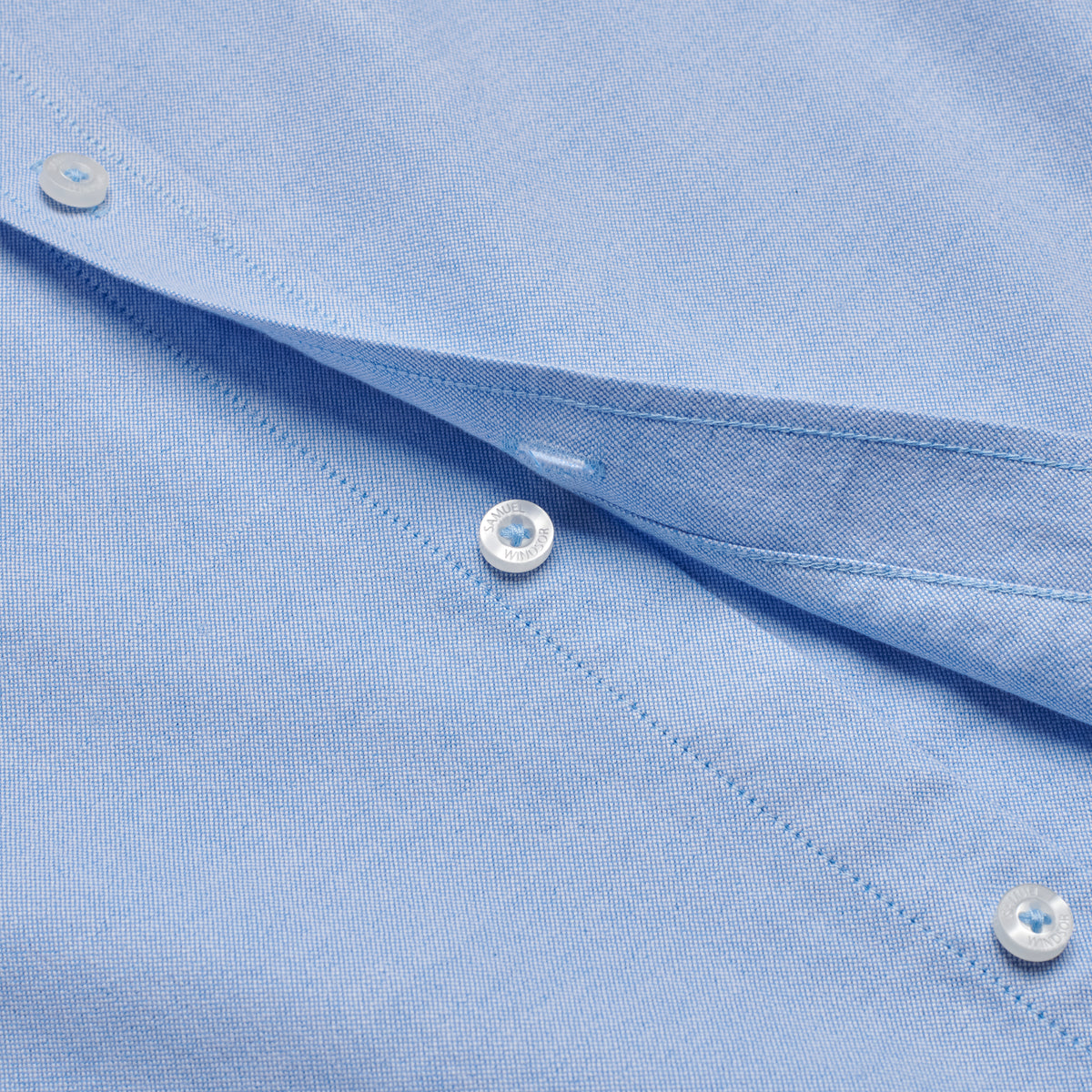 Oxford Shirt - Blue - Buttons Detail