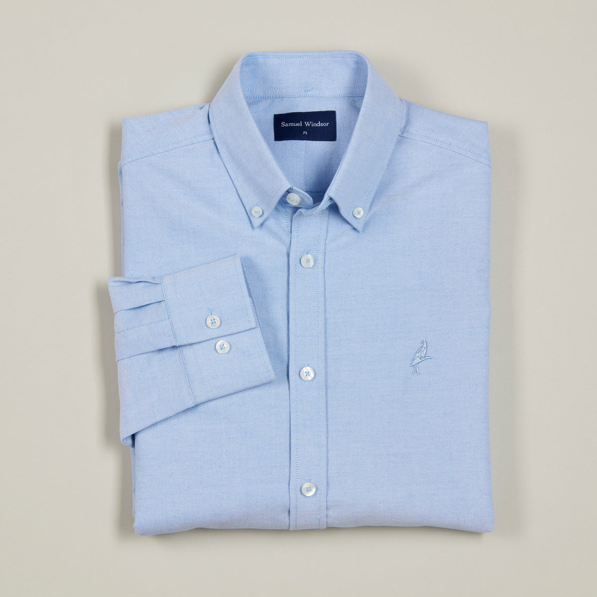 Oxford Shirt - Blue - Folded