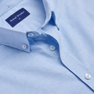 Oxford Shirt - Blue - Neckline Detail