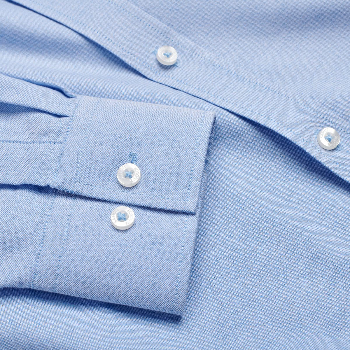 Oxford Shirt - Blue - Sleeve Detail