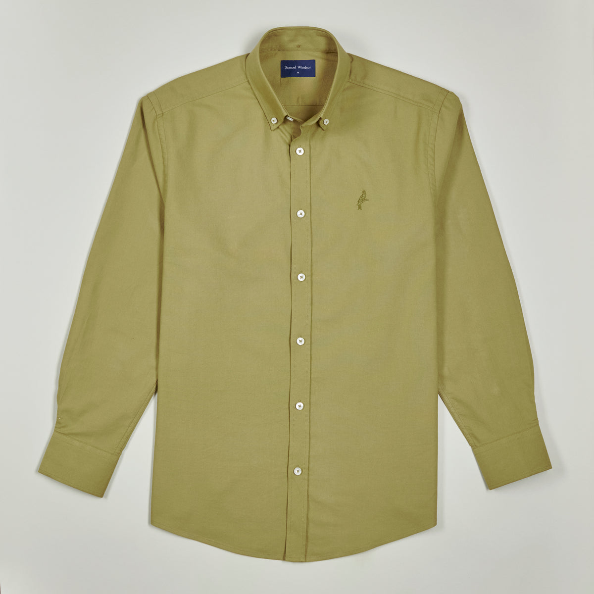 Oxford Shirt - Light Olive - Front