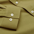 Oxford Shirt - Light Olive - Sleeve Detail