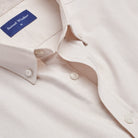 Oxford Shirt - Ecru - Neckline Detail