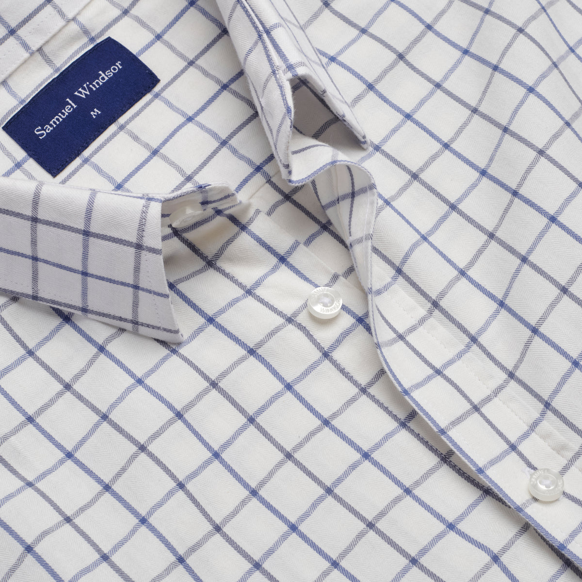 Tattersall Shirt - Bowston - Neckline Detail