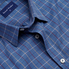 Tattersall Shirt - Langorse - Neckline Detail