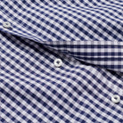 Poplin Shirt - Navy Check - Buttons Detail