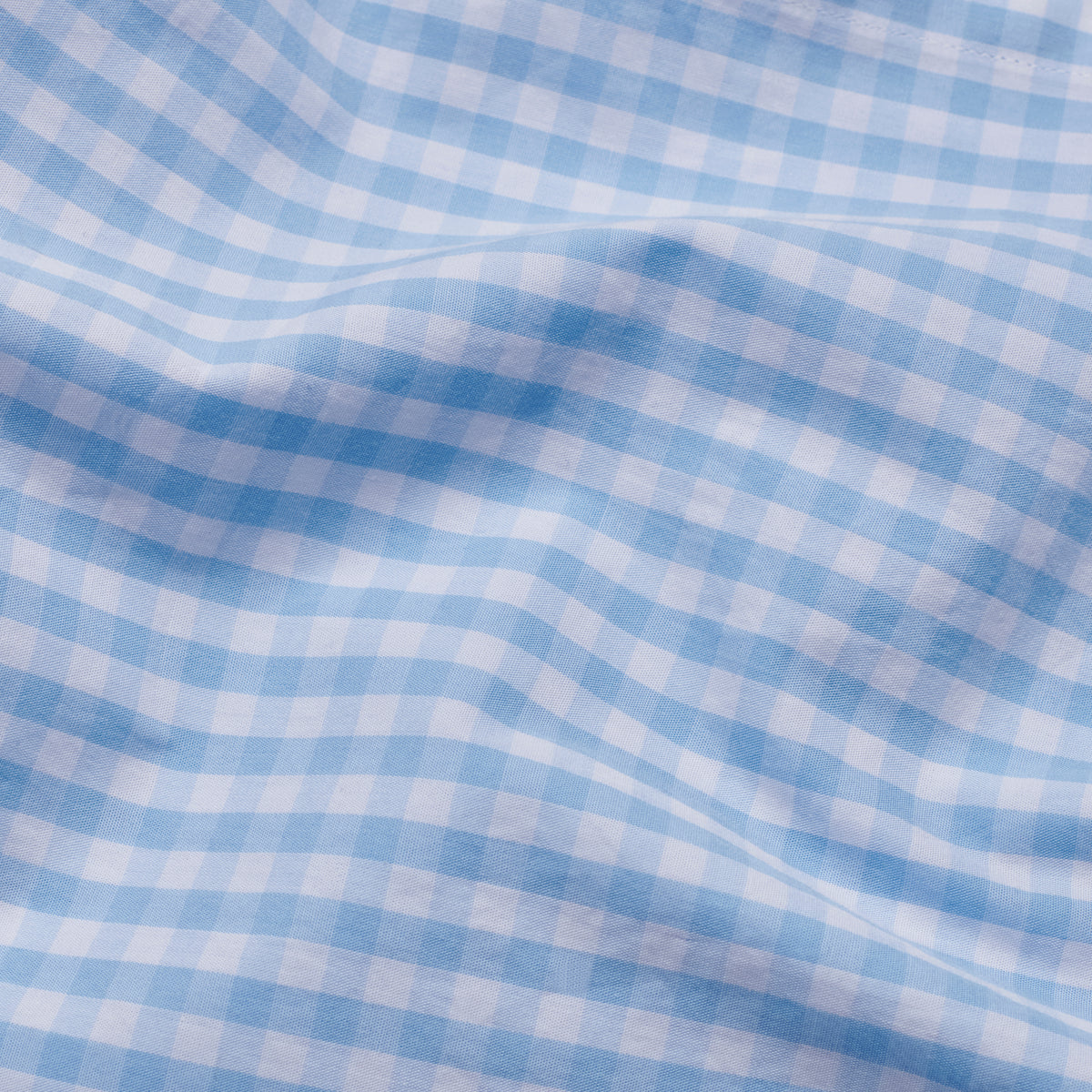 Poplin Shirt - Sky Check - Fabric Detail