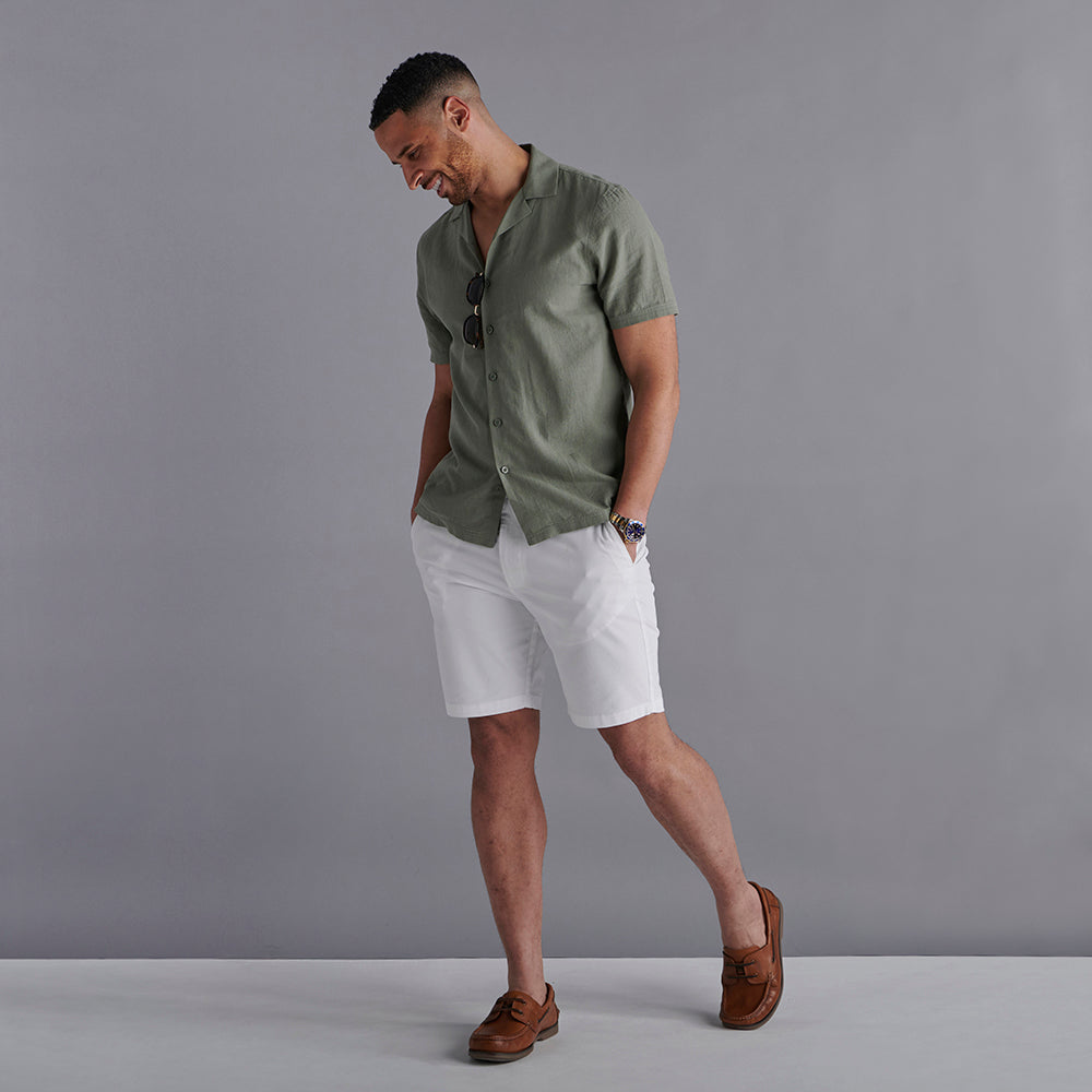 Chino Shorts - White – Samuel Windsor