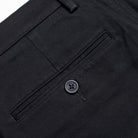 Flat Front Chino - Black - Pocket Detail