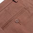Flat Front Chino - Mocca - Pocket Detail
