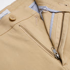 Slim Chino - Taupe - Zip Detail