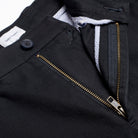 Slim Chino - Black - Zip Detail