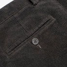 Corduroy Trousers - Gunmetal - Pocket Detail