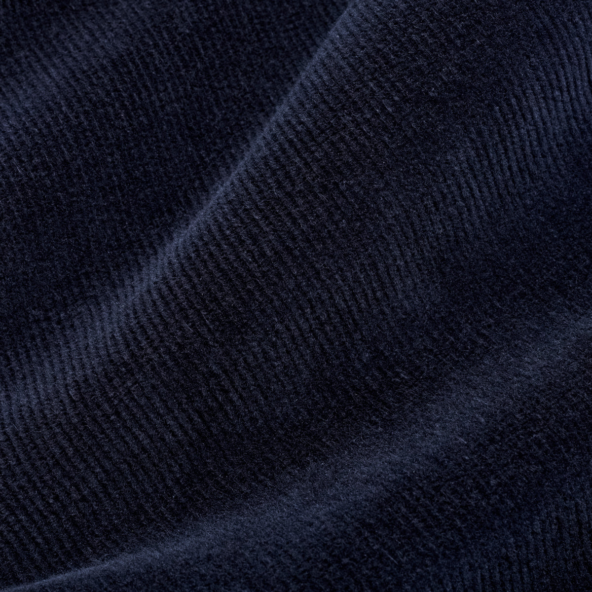 Corduroy Trousers - Navy - Fabric Detail