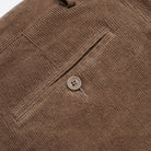 Corduroy Trousers - Taupe - Pocket Detail