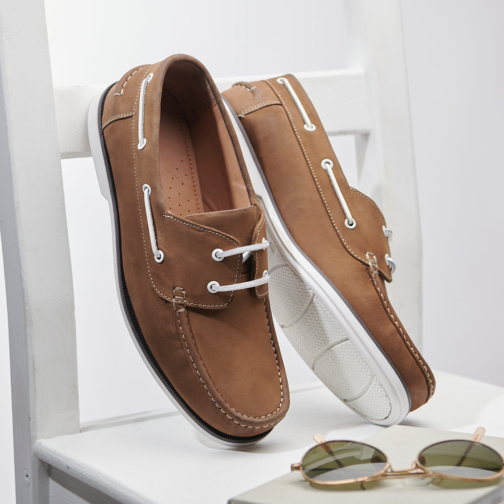 Deck Shoe - Nubuck Tobacco