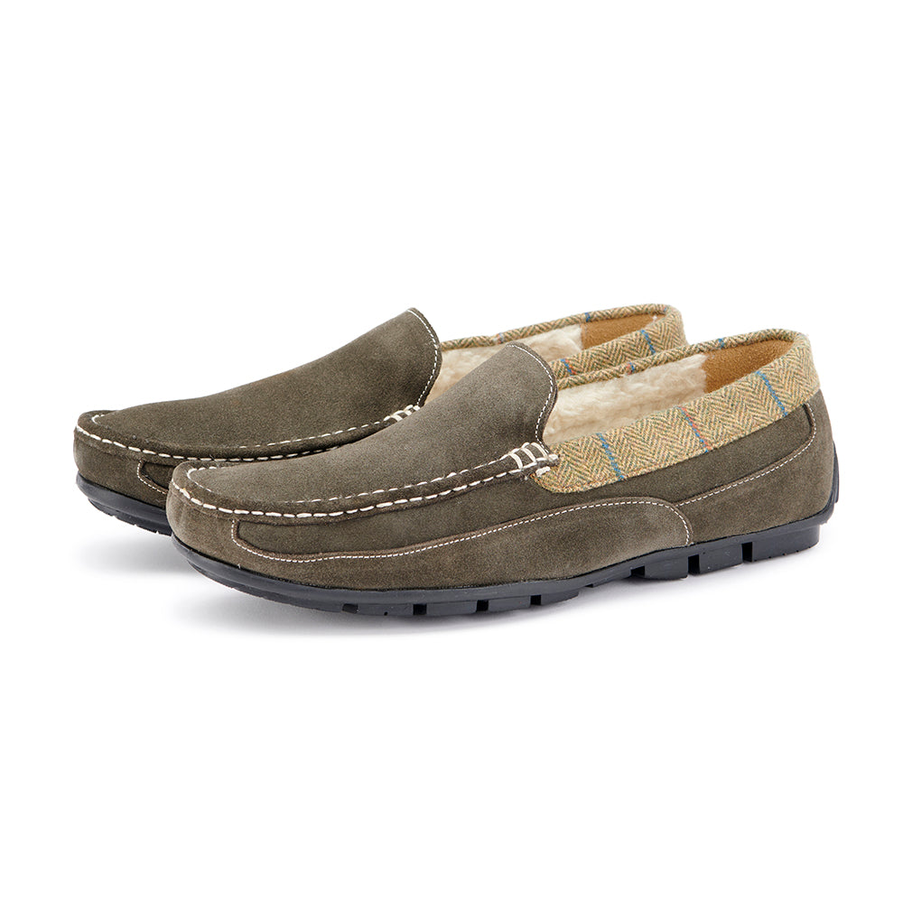 Suede Moccasin – Tweed