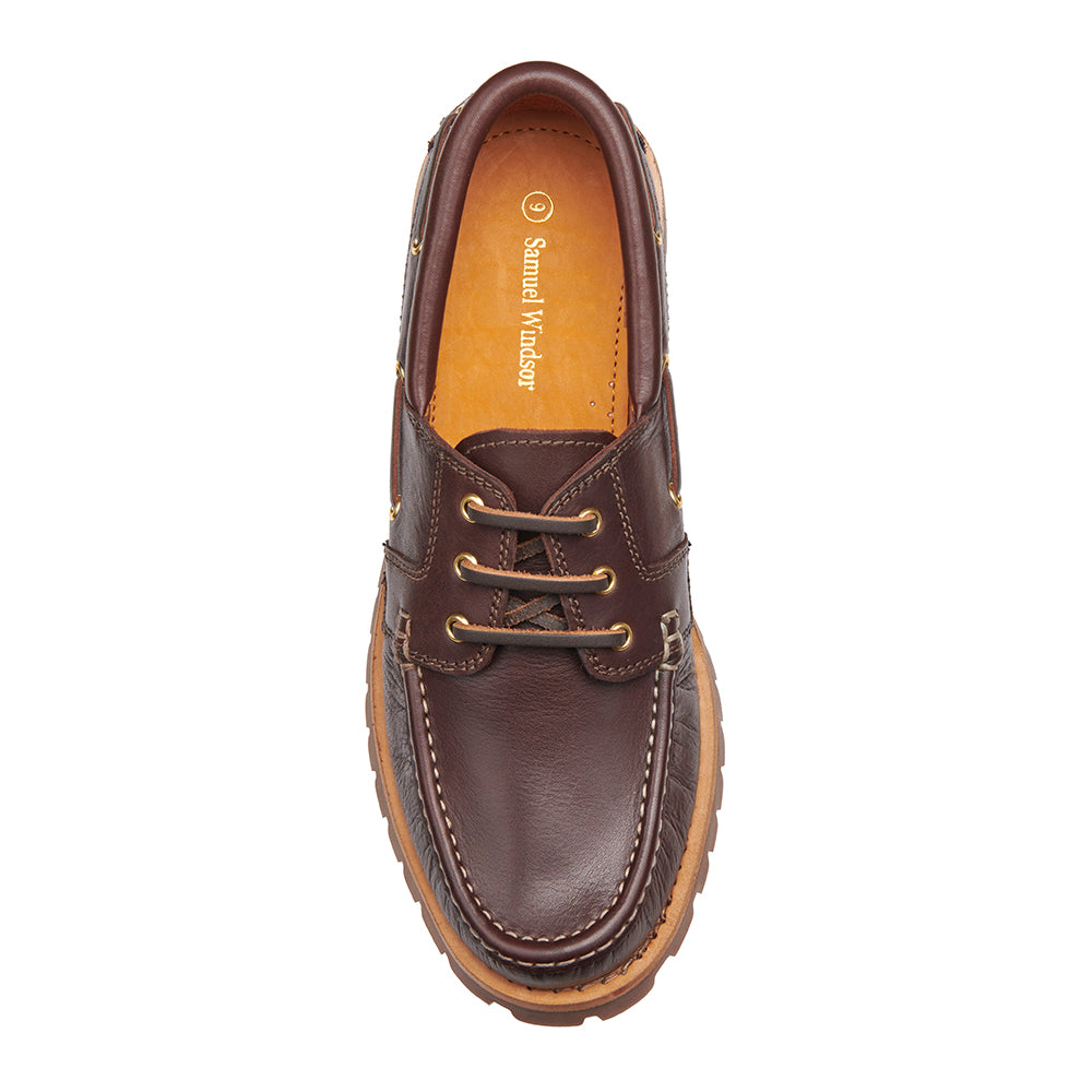 Admiral Deck Shoe - Brown – Samuel Windsor