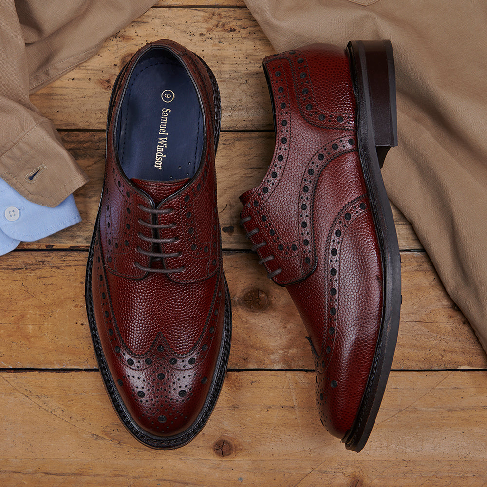 Derby Brogue - Brown Grain – Samuel Windsor