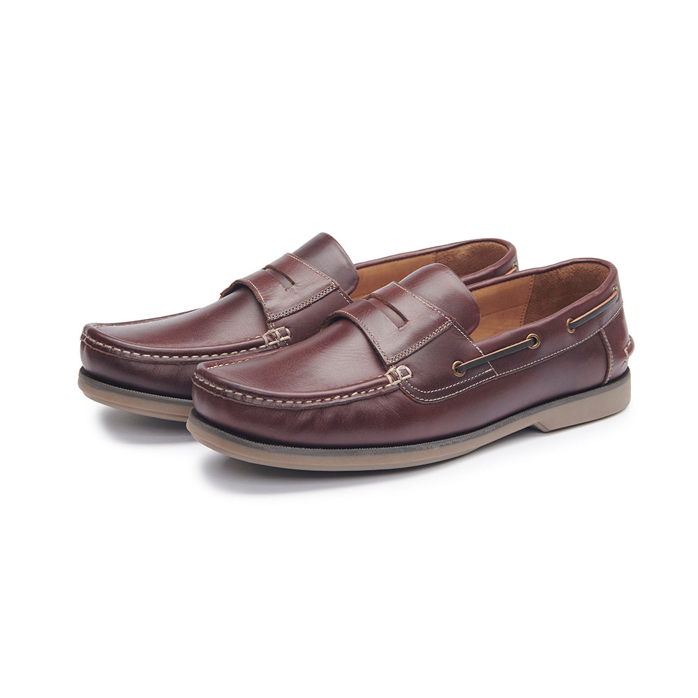 Slip On Deck Shoe - Brown – Samuel Windsor