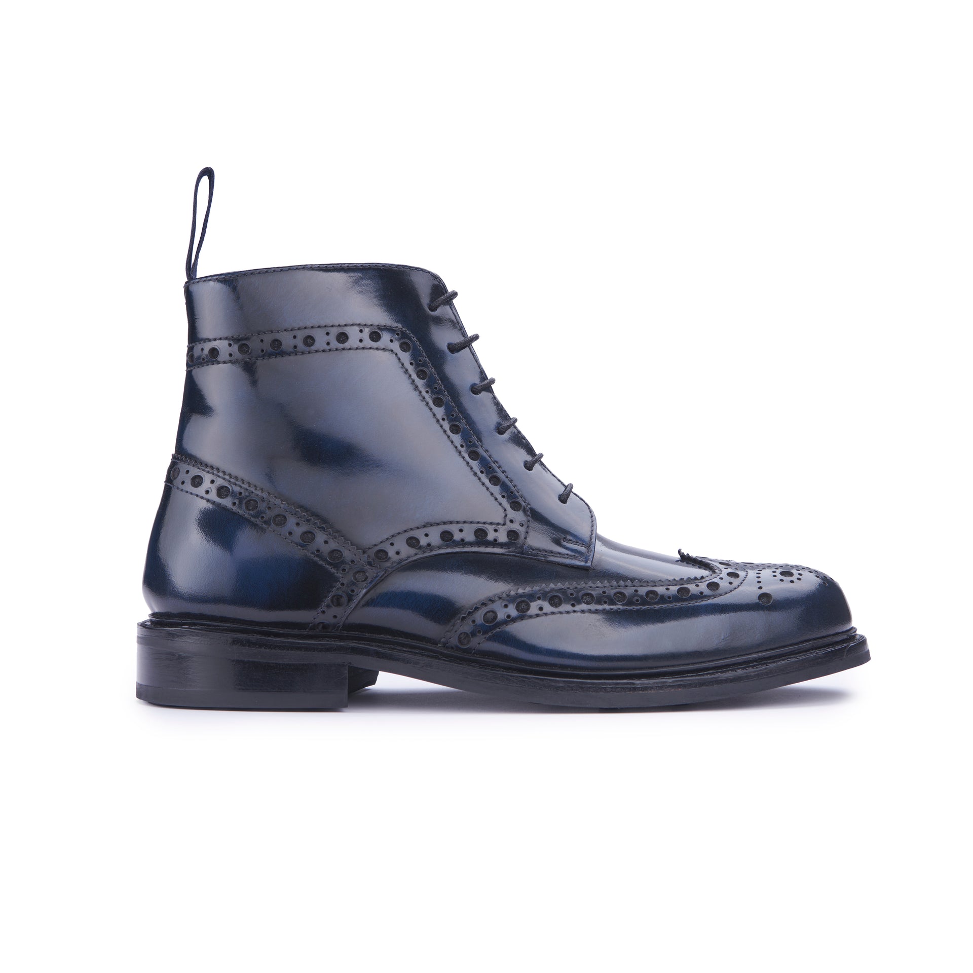 Country Brogue Boot Navy Navy