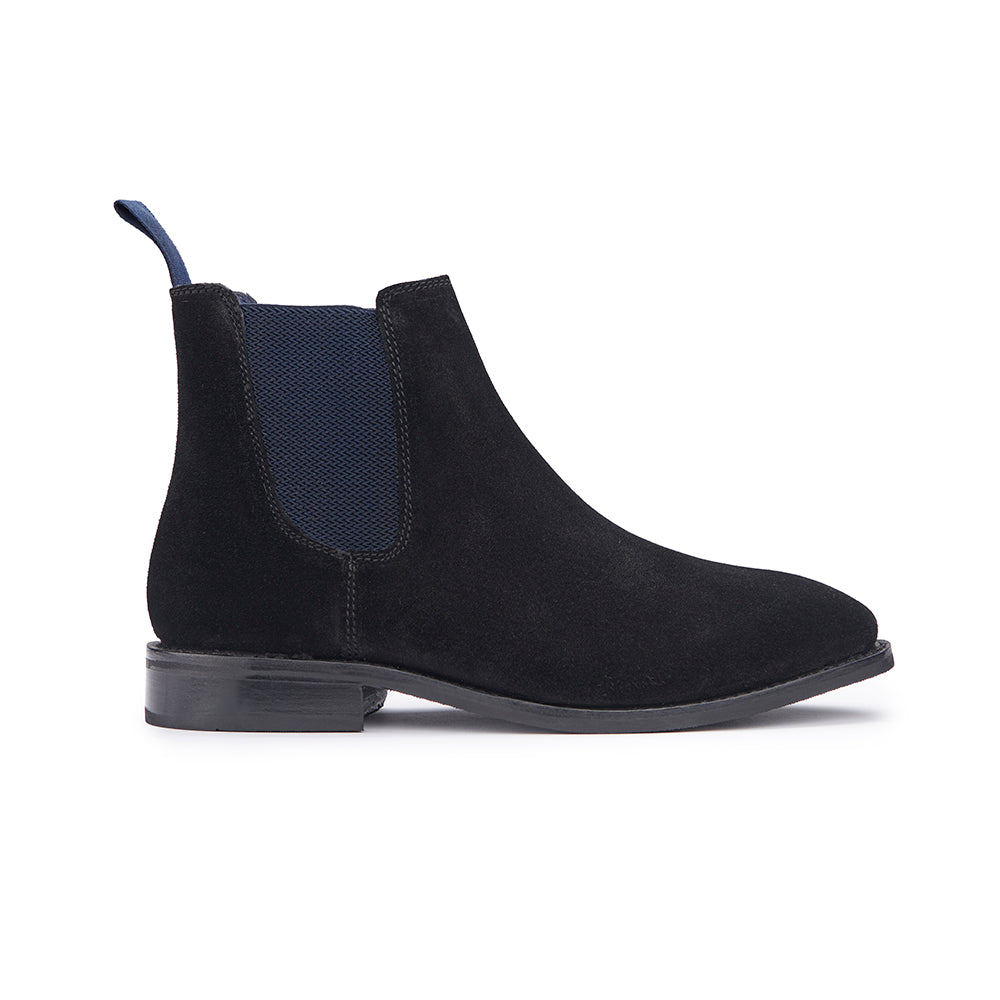 Vanguard Chelsea Boot - Black Suede – Samuel Windsor