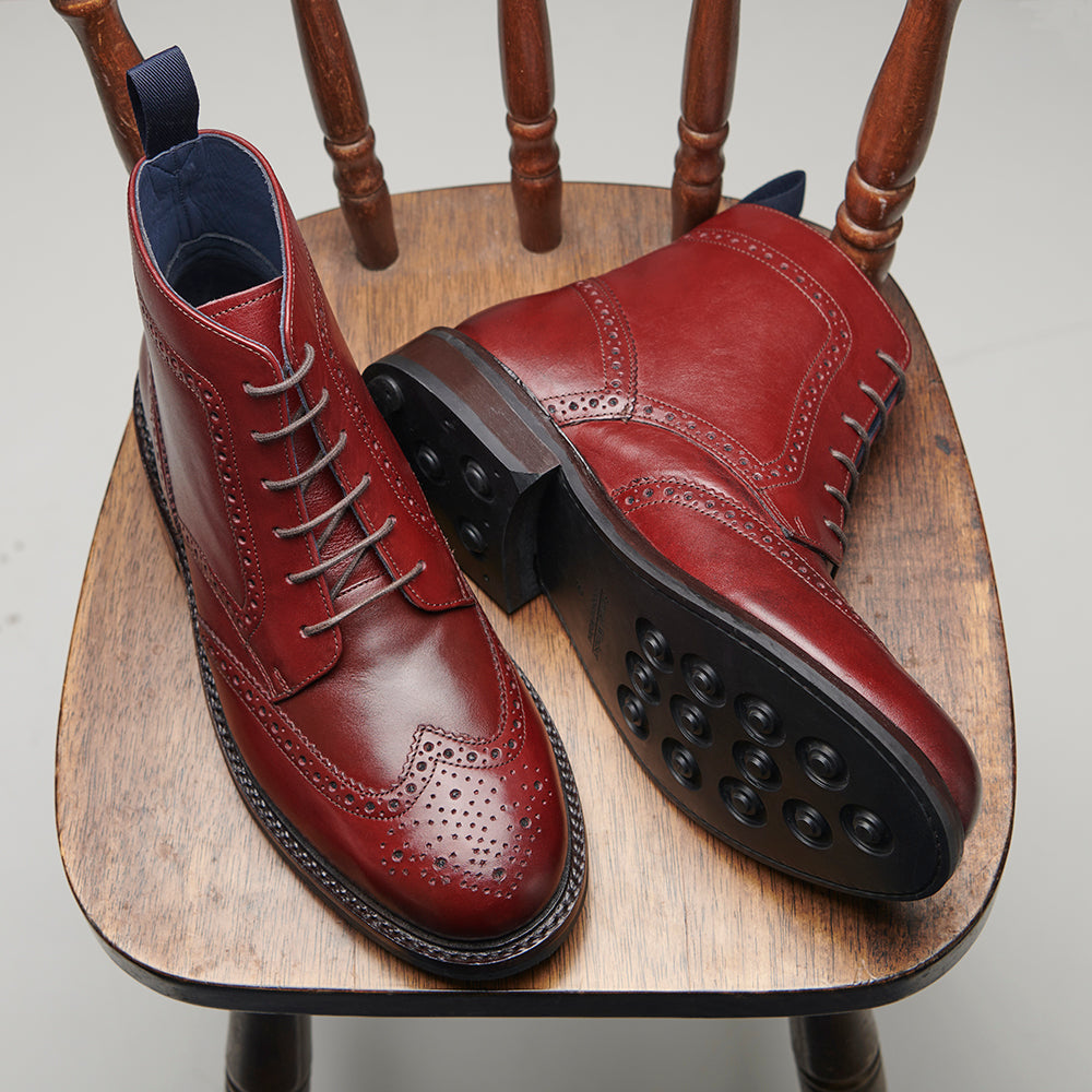 Country Brogue Boot - Oxblood – Samuel Windsor