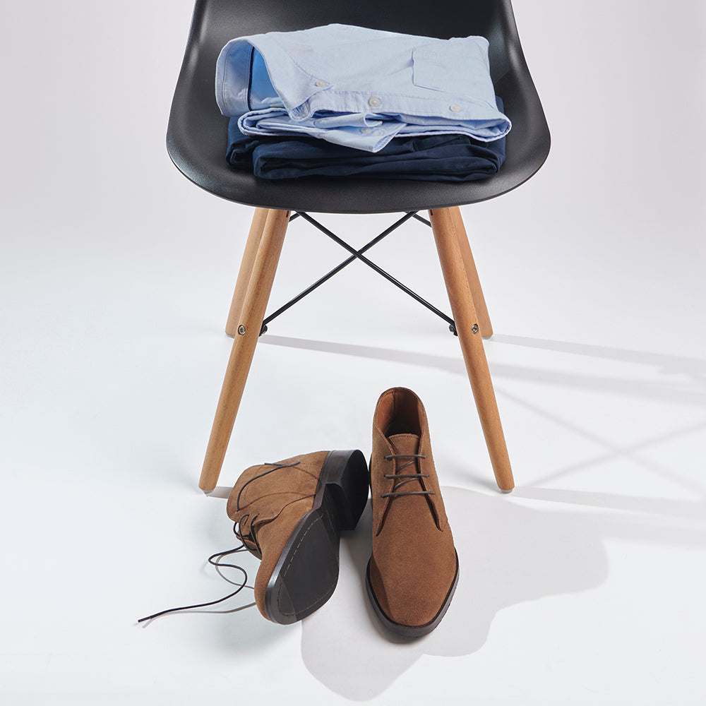 Langley Chukka Boots - Honey Suede – Samuel Windsor
